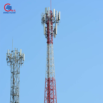 30m/S Lattice Steel Tower High Density , Q355b Radio Communication Tower