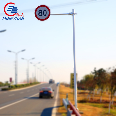 Customized Traffic Signs Pole Road Galvanized Street Powdering 2.5mm