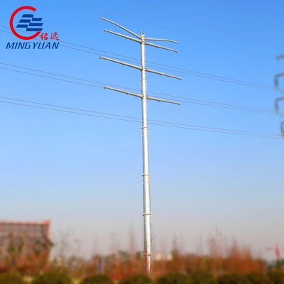 Octagonal Galvanized 11 Mtr Steel Tubular Pole