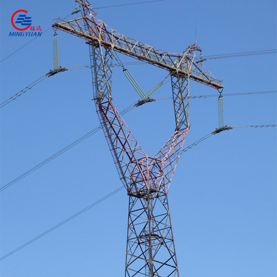 Lattice Electric Transmission Tower 10-100m Self Supporting