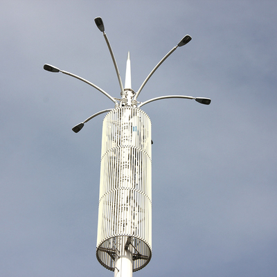 30m Q355b Mobile Communication Tower Antenna Signal Booster Galvanized