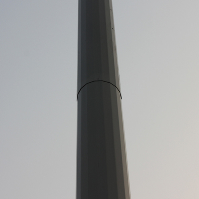 Galvanized Hot Dip Monopole Cell Tower Antenna Swaged Tubular Pole