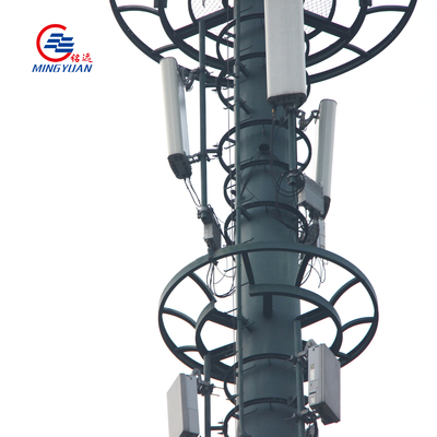 5g Gsm Wifi Tower Antenna Steel Telecommunications Monopole