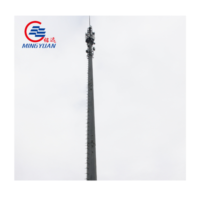 Hot Dip Galvanized Hot Dip Antenna Wifi Tower Tapered Swaged Steel Tubular Pole