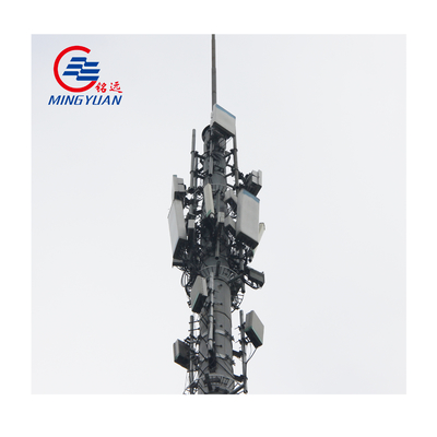 Hot Dip Galvanized Hot Dip Antenna Wifi Tower Tapered Swaged Steel Tubular Pole