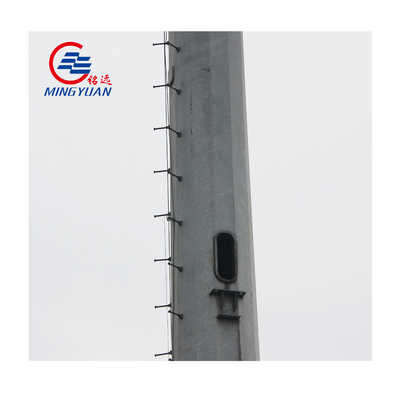 Hot Dip Galvanized Hot Dip Antenna Wifi Tower Tapered Swaged Steel Tubular Pole