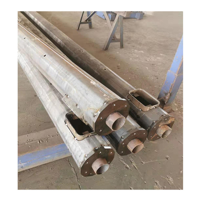 Steel Telecommunication Monopole Antenna Tower Q460 Eco Friendly 55m