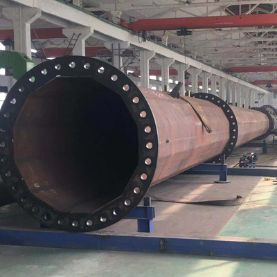 110kv Galvanized High Voltage Electric Pole Hexadecagon 9m Utility