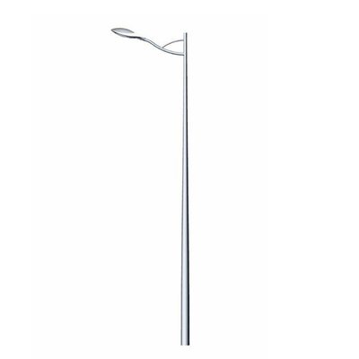 Octagonal Galvanized Outdoor Street Light Post Q235b Metal