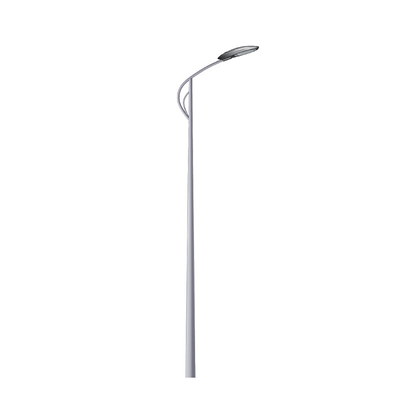 Galvanized Steel Street Light Pole Single Arm Pipe Outdoor Lamp Post