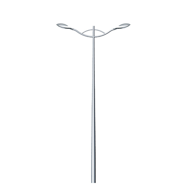 Hot Dip Galvanized Solar LED Street Light Pole All In One Q235b Metal