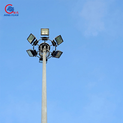Q235b High Mast Light Pole 3-12m Tubular For Football Stadiums