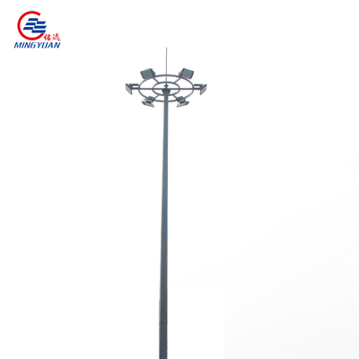 A36 Conoid 30m High Mast Lighting Polygonal Steel Tubular Pole