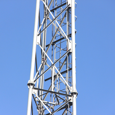 Triangular Galvanized Lattice Structure Transmission Tower Q355b 3 Leg