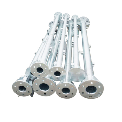 Q345b Galvanized Lattice Transmission Tower 10m Steel Tubular Pole