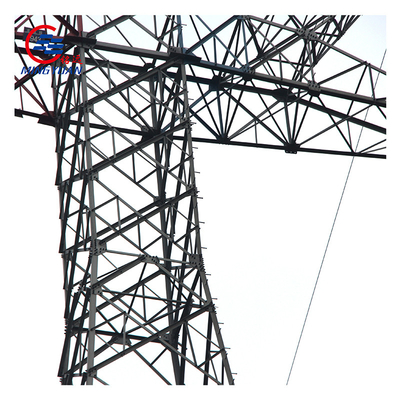 138kv Electric Transmission Tower Galvanized Hot Dip Self Supporting For Electric