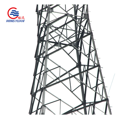 Q345b Galvanized High Voltage Power Tower Hot Dip Transmission Line