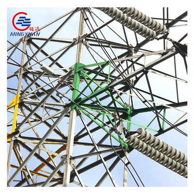 500kv Angle Electric Transmission Tower , A572 Power Electric Tower