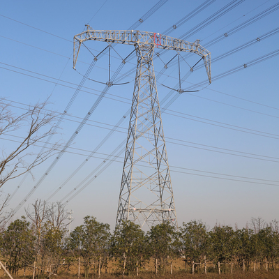 4 Legged Q345b Lattice Transmission Tower Galvanized Electricity