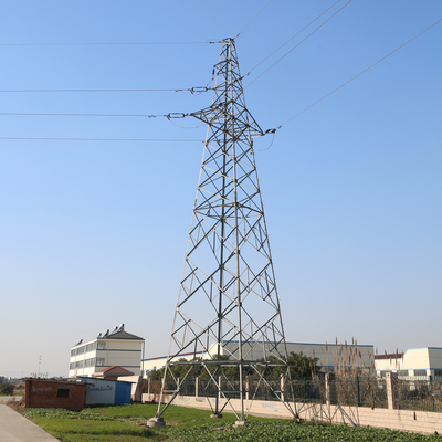 Q345b Galvanized High Tension Electric Tower Angular Distribution