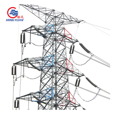 Q345b Galvanized High Tension Electric Tower Angular Distribution