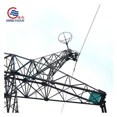 4 Leg Angle 220 Kv Transmission Tower , 120km/H Electric High Tension Tower