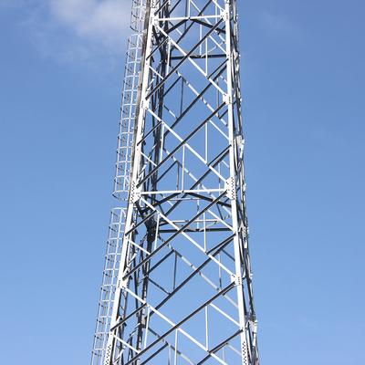 Galvanized Q355b Self Supporting Lattice Tower Mast For Telecommunication