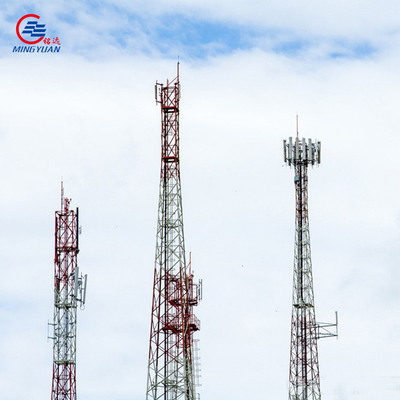 Q345b Galvanised Lattice Steel Tower , Antenna Four Legged Tower