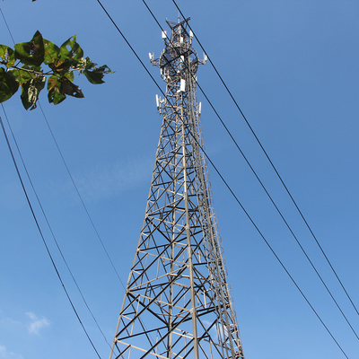 20m 30m Lattice Steel Tower 40m 50m 4 Leg Hot Dip Galvanized