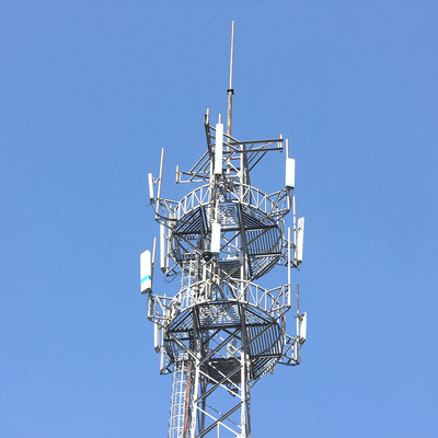 A36 4 Legged Free Standing Lattice Tower Gr50 With Hot Dip Galvanized