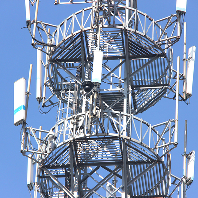 A36 4 Legged Free Standing Lattice Tower Gr50 With Hot Dip Galvanized