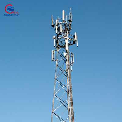 30m/S Lattice Steel Tower High Density , Q355b Radio Communication Tower