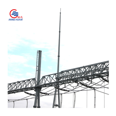 35kv 66kv Gantry Structure Substation Steel Railway Transmission System