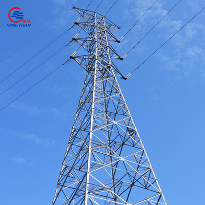 Q355b Galvanized High Voltage Electricity Power Tower Lattice 220kv Transmission Line