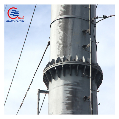 Gr50 Steel Utility Pole Hot Dipped Overhead Power Galvanized