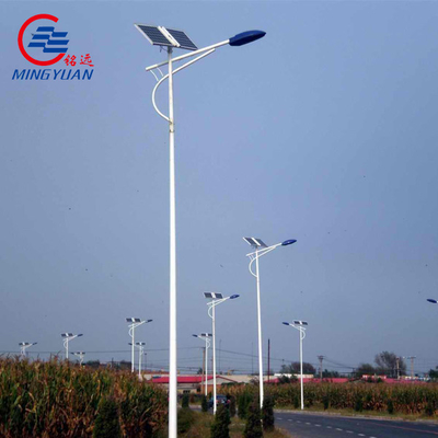 Electric Power Steel Utility Pole Solar LED Street Light Angular Tubular Galvanized A572