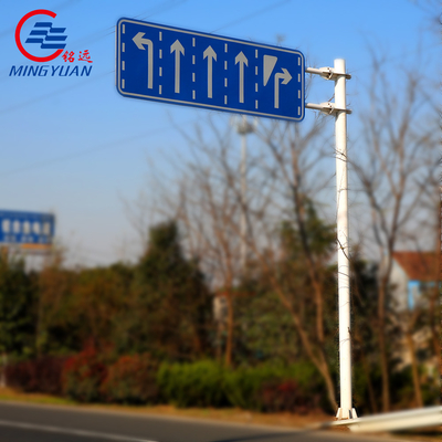 Customized Traffic Signs Pole Road Galvanized Street Powdering 2.5mm