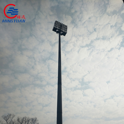 55m Steel Polygonal High Mast Light Pole Stadium LED Lamp Lighting Square Posts