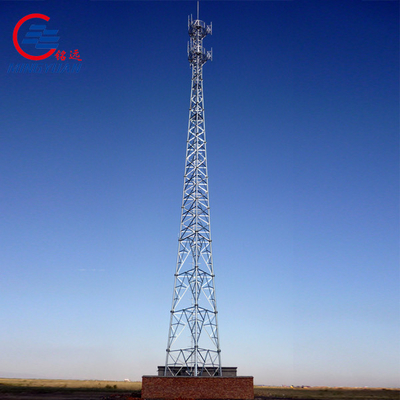 Hot Dip Galvanized Tubular Steel Tower A36 Pole Monopole Angular Telecommunication