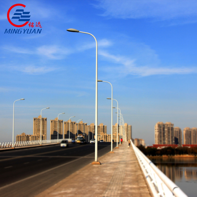 Galvanized Outdoor Steel Street Light Pole Octagonal Tapered 4m 6m 10m 12m