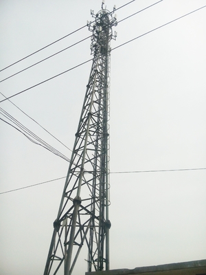 Hot Dip Galvanized Steel Utility Poles Conforming to ASTM A123 / Torlance Of Dimenstion -2%