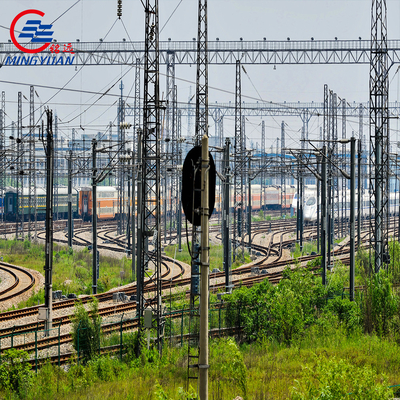 Column Beam Railway Station Supporting Gantry Structure Steel Angle Tower Combination