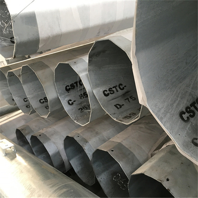 Q355b 25m Guyed Cell Tower Q460 GSM Wire Mast Steel Pole
