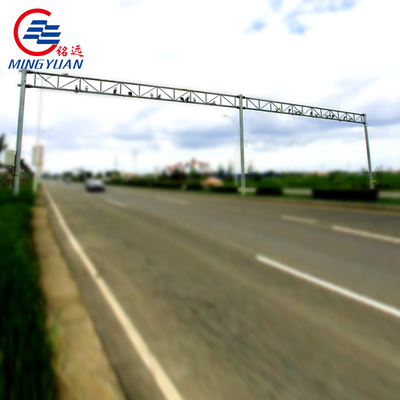 L Shaped Galvanized Metal CCTV Steel Pole Tubular Power Utility Camera Monitoring