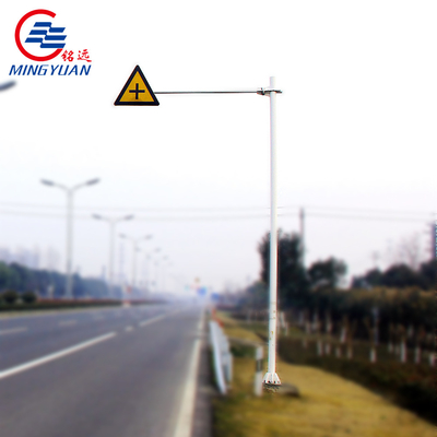 Q235b Highway Steel Traffic Sign Pole Galvanized Monitor Street Metal ASTM A123