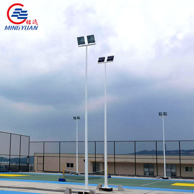 Q345 S355 High Mast Light Pole With Ladders HDG Steel Tubular Lamp For Square Airport