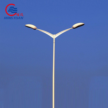 Galvanized Steel Street Light Pole Outdoor High Mast Park Lamp LED Solar ANSI