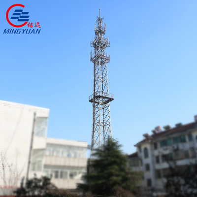 HDG Metal OEM Monopole Telecommunications Tower Galvanized Steel Pole GR65