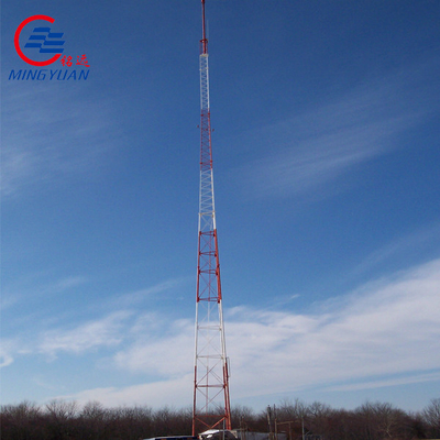HDG Metal OEM Monopole Telecommunications Tower Galvanized Steel Pole GR65