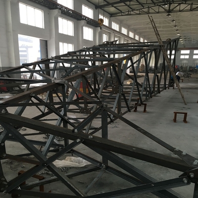 50m 100m Steel Lattice Tower Transmission Line 4 Legged Angular